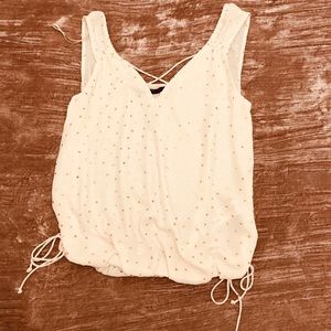 Zara Basic polka dot top size XS